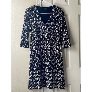 White House Black Market NWOT Retro Midi Dress - Black